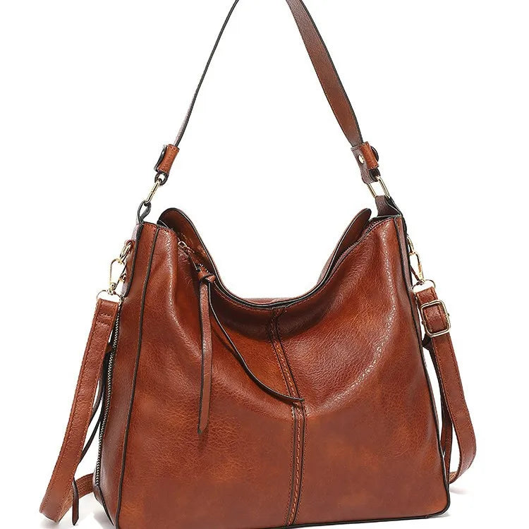 Soft PU Bucket Tote Bag for Women