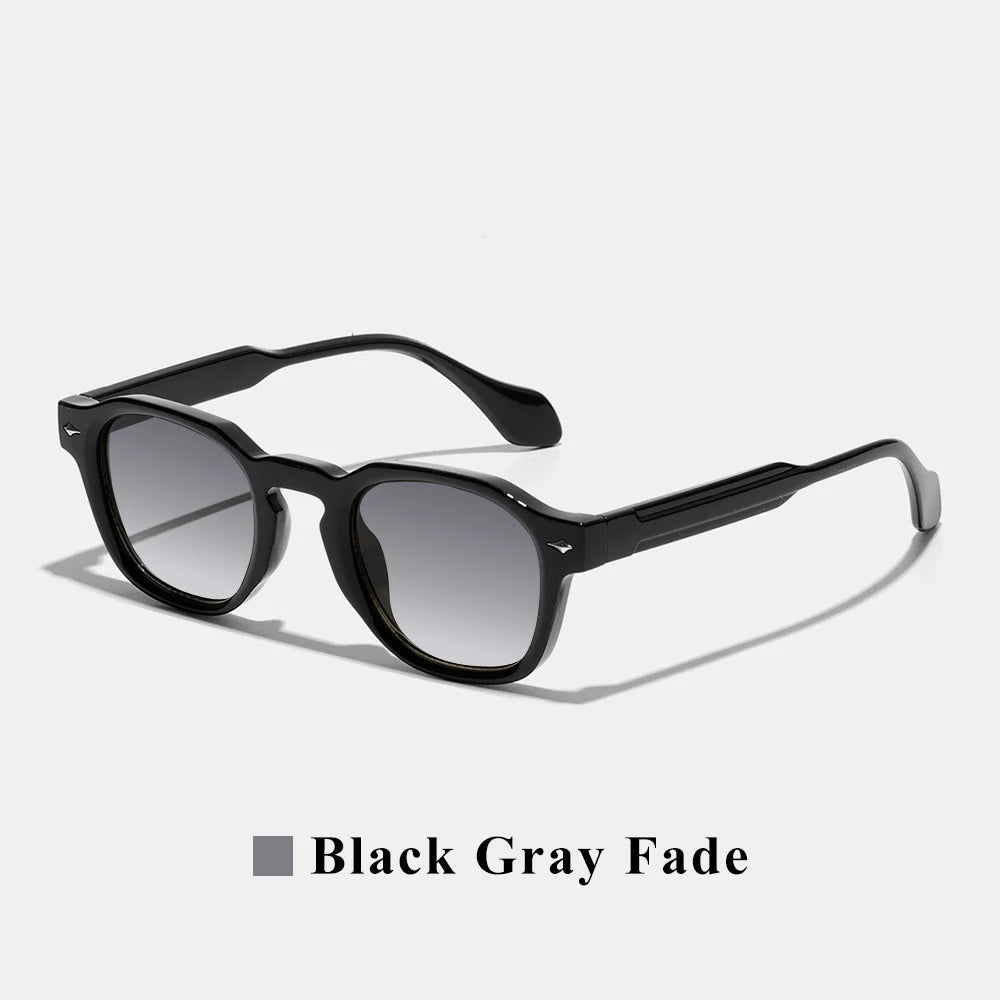 Unisex Retro Round Polycarbonate Fashion Sunglasses