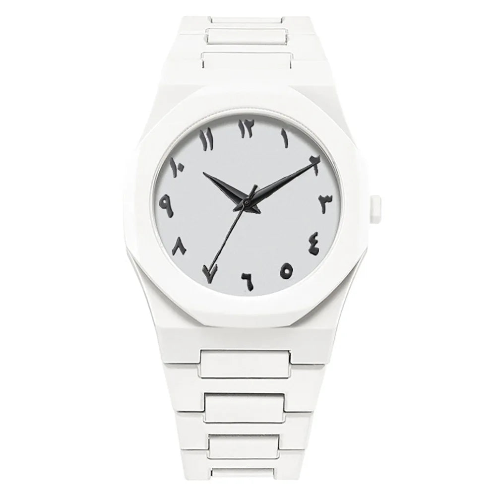 Men's Casual Quartz Watch with Resin Case