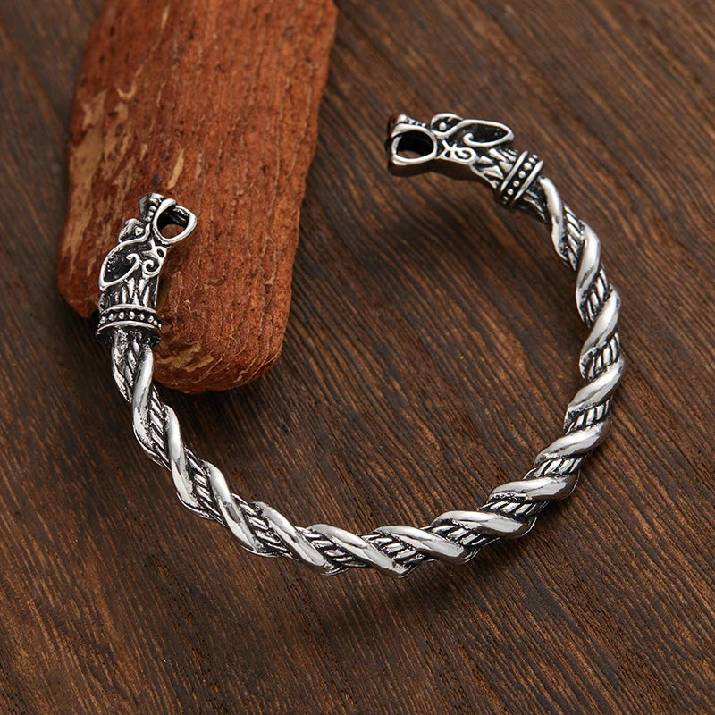 Vintage Silver-Plated Open Cuff Bracelet