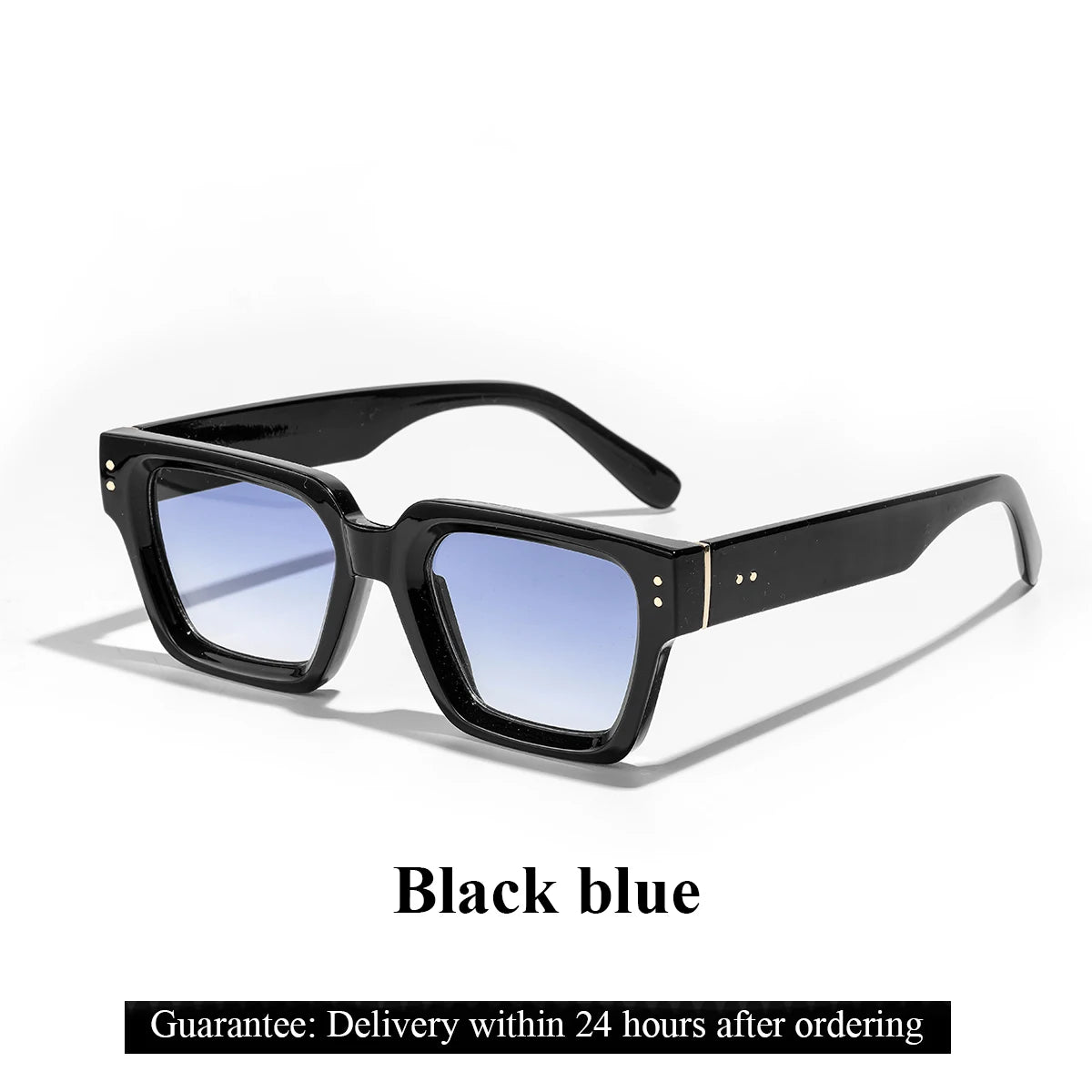 Men's Contemporary Square Polycarbonate Sunglasses