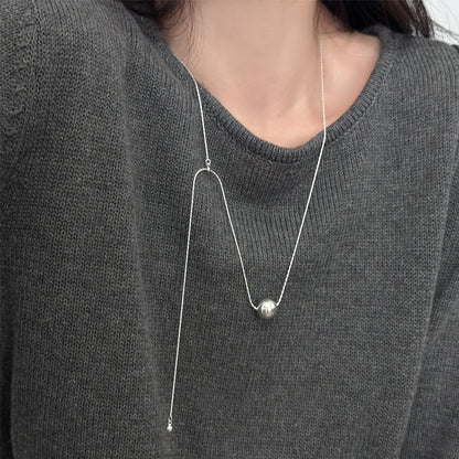 925 Sterling Silver Heart Pendant Adjustable Choker Necklace for Women