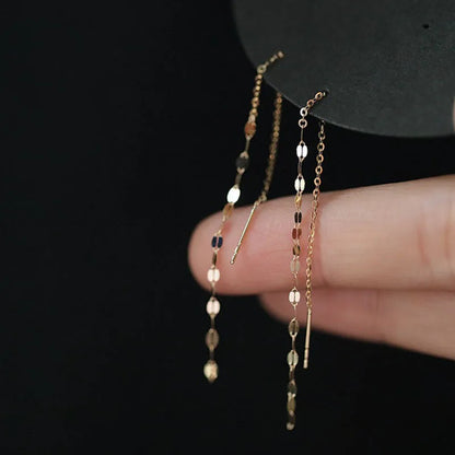 Zircon Crystal Bee Butterfly Flower Drop Ear Line Earrings for Women