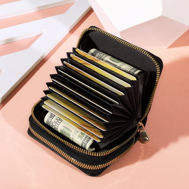 Lychee Pattern Large Capacity Short Zipper Purse for Women