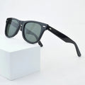 Unisex Vintage Square Resin-Frame Sunglasses