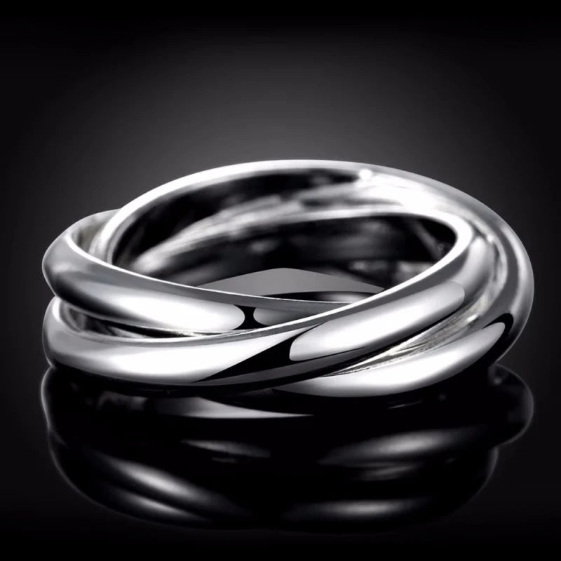 925 Sterling Silver Wedding Band Ring for Women