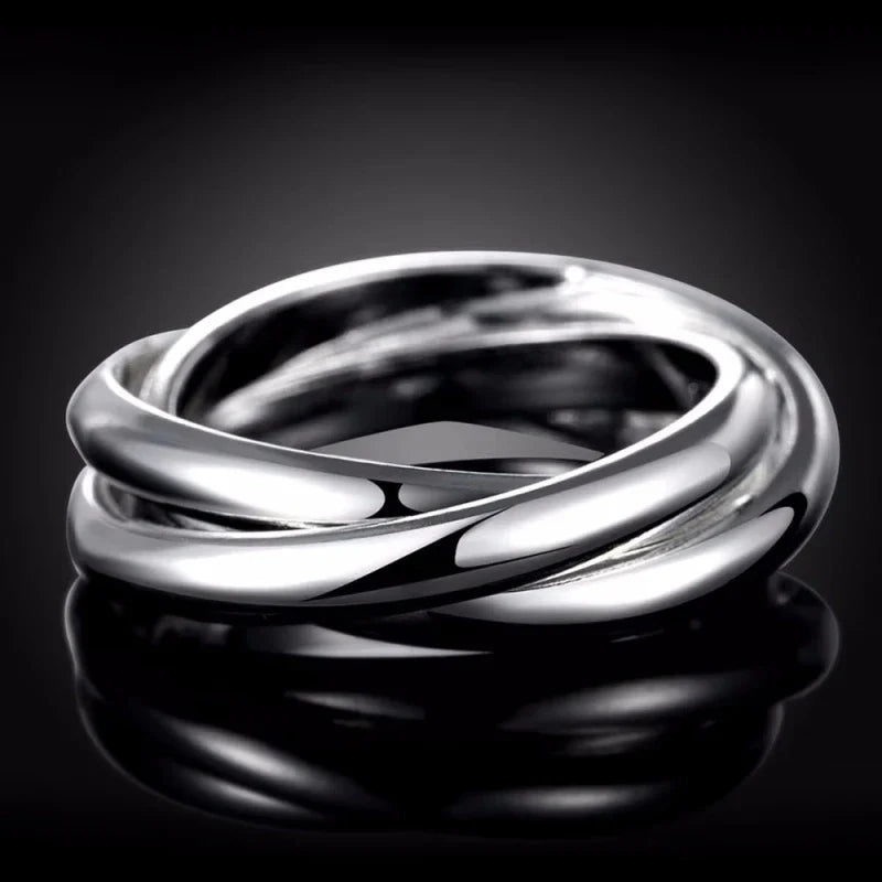 925 Sterling Silver Wedding Band Ring for Women
