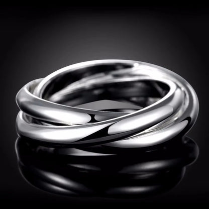 925 Sterling Silver Wedding Band Ring for Women