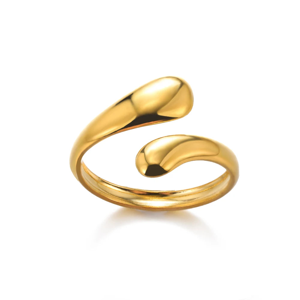 Classic Never-Fade Couple Ring | 18K Gold Plated Stainless Steel