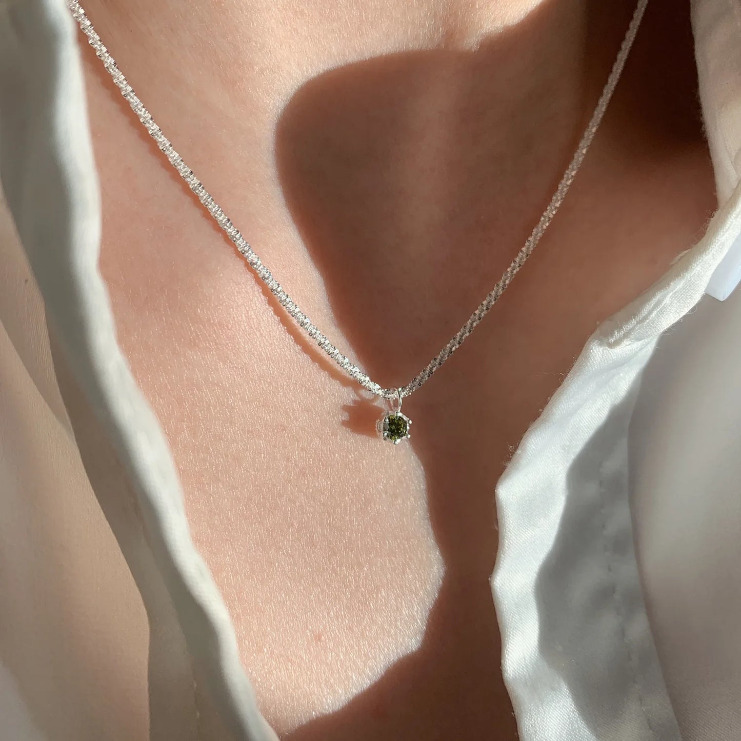 925 Sterling Silver Star Smile Dimple Pendant Necklace for Women