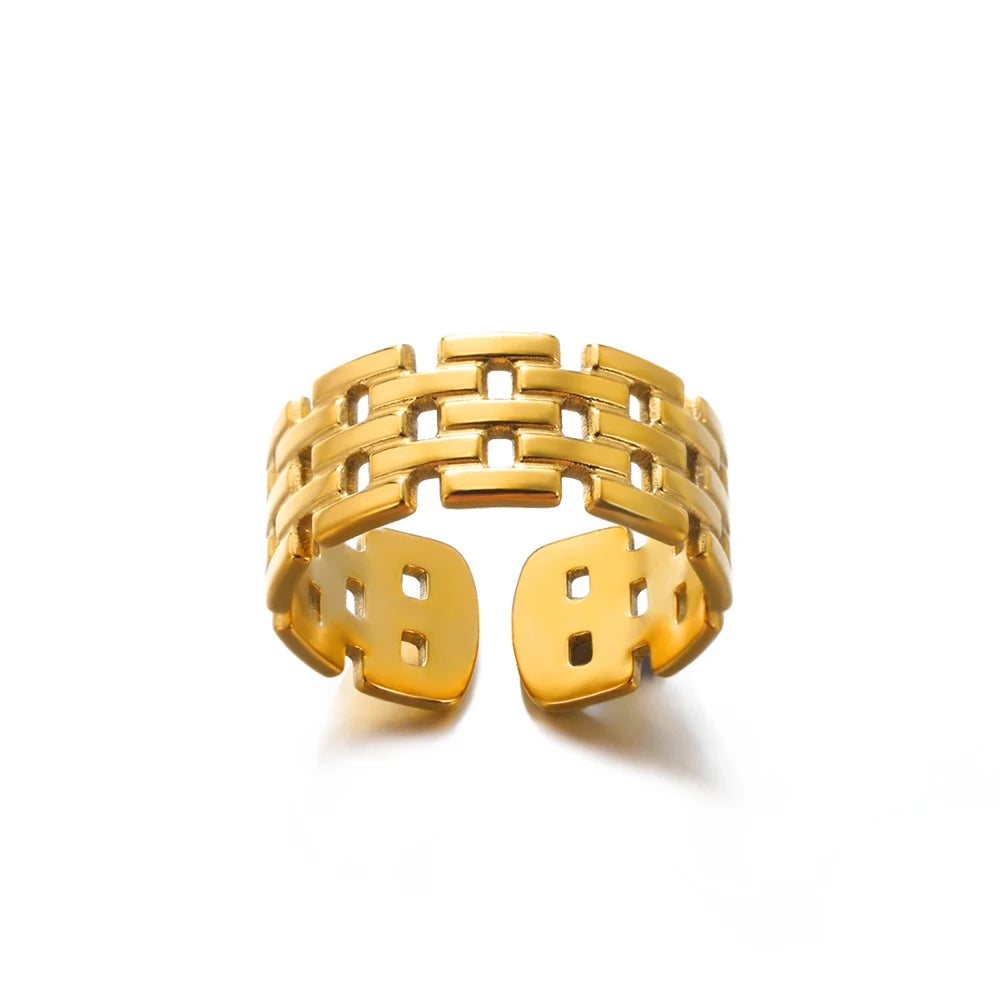 Classic Never-Fade Couple Ring | 18K Gold Plated Stainless Steel