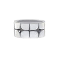 Punk Cross & Star Silver-Colour Ring
