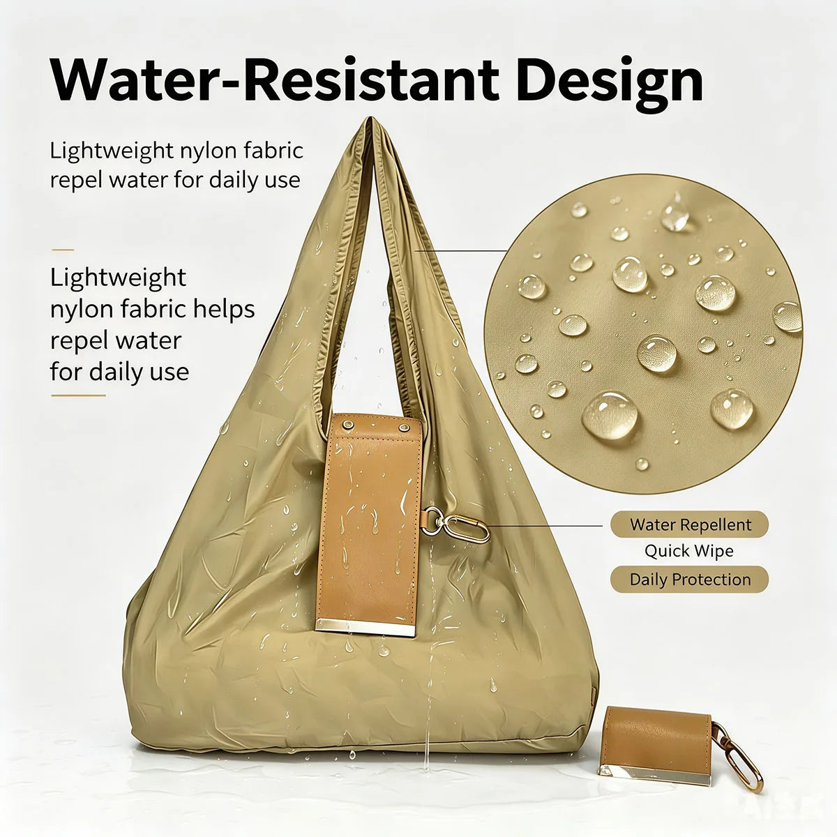 Expandable Keychain Tote Bag for Women