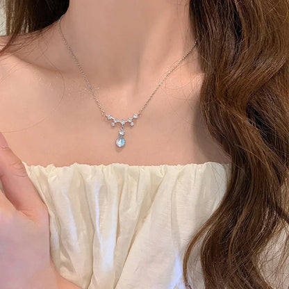 925 Sterling Silver Star Smile Dimple Pendant Necklace for Women