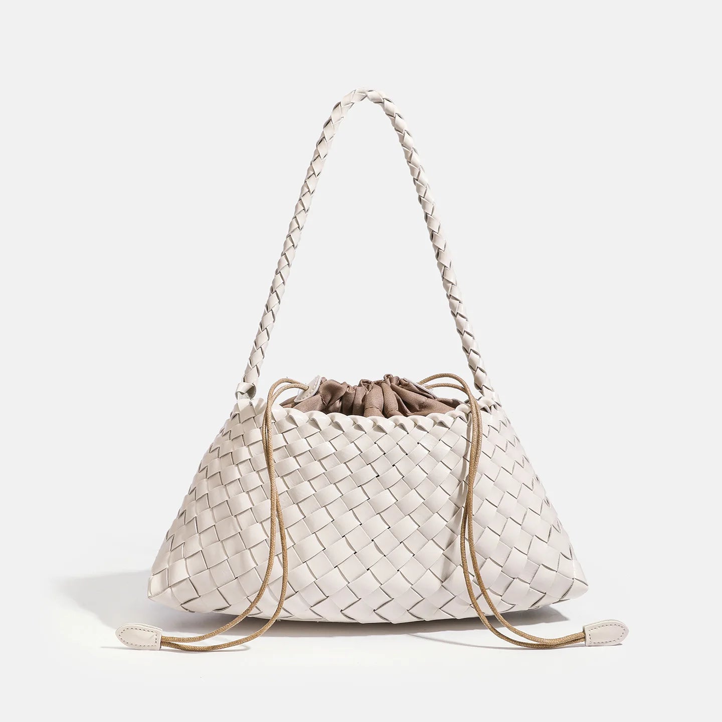 Hand-Woven PU Hobo Bag for Women