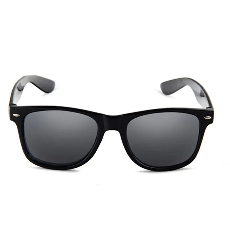 Men's Classic Black Rectangle Sunglasses