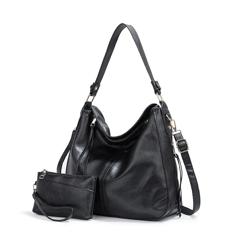 Soft PU Bucket Tote Bag for Women