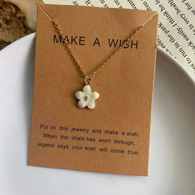 Colourful Flower Pendant Choker Necklace for Women