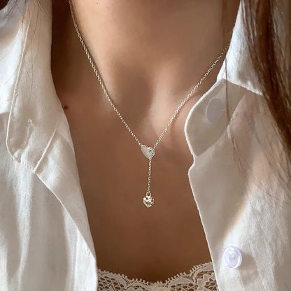 925 Sterling Silver Star Smile Dimple Pendant Necklace for Women