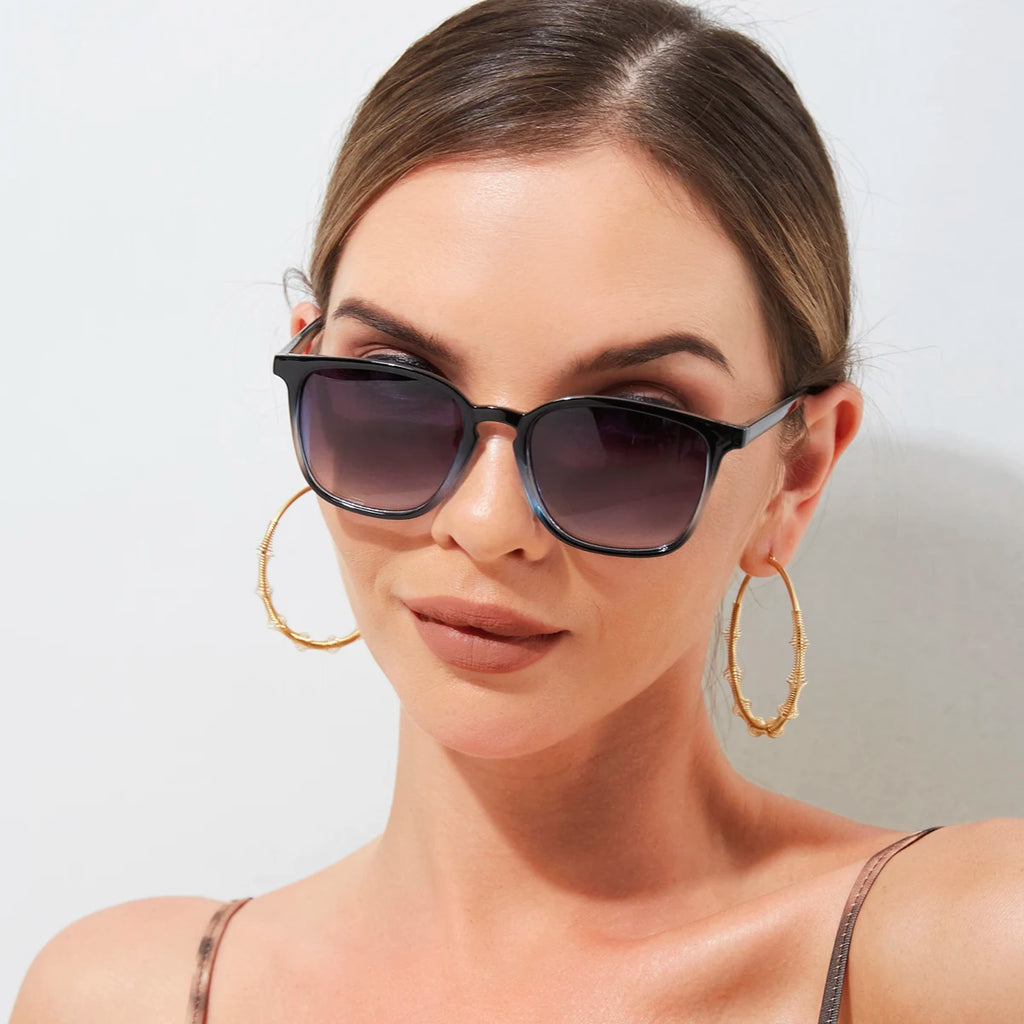 Retro Rectangle Acetate Sunglasses