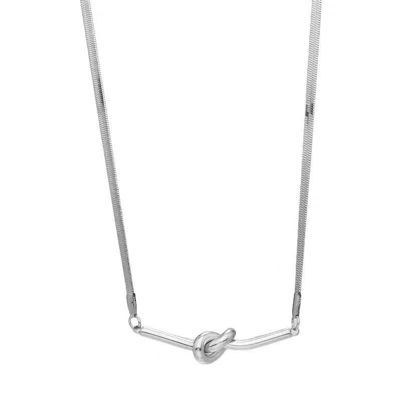 Gothic Knot Snake Chain Choker Necklace