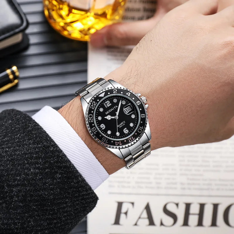Men's Quartz Watch with Silicone Strap