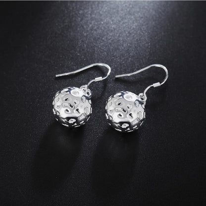 925 Sterling Silver Ball Stud Earrings for Women