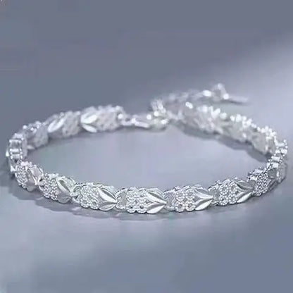 925 Sterling Silver Multiple Styles Chain Bracelet for Women
