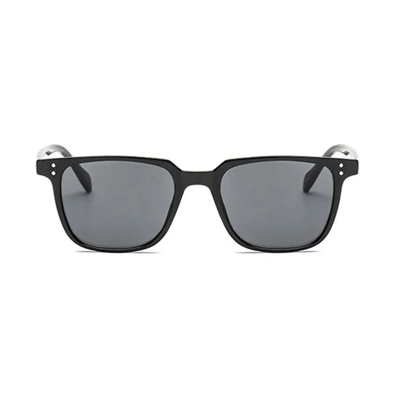 Men's Retro Square Acrylic-Lens Sunglasses