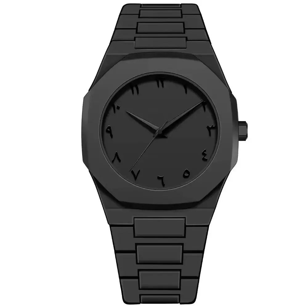 Men's Casual Quartz Watch with Resin Case