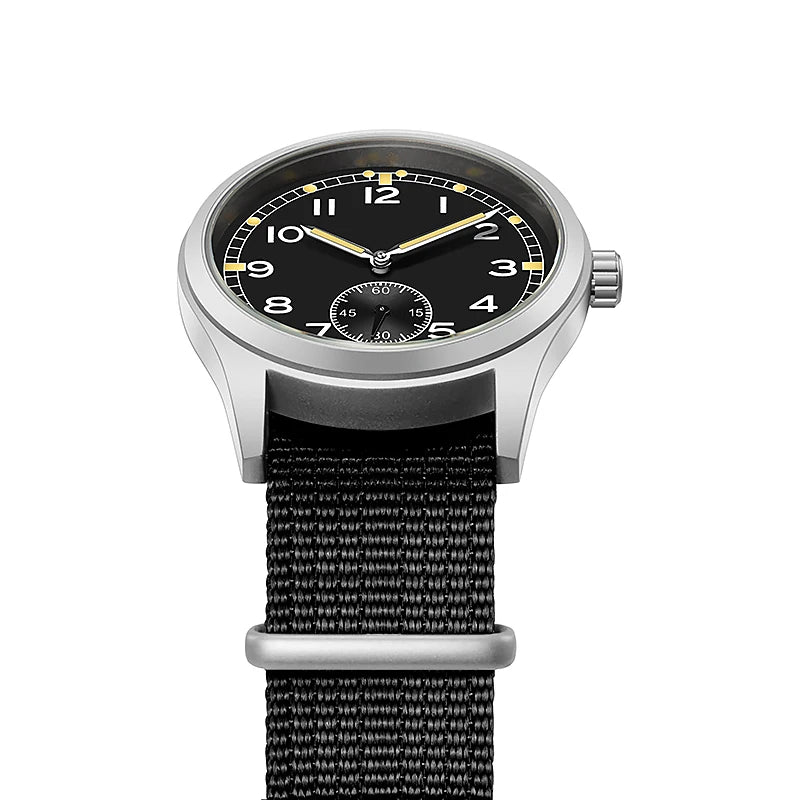 Men's Vintage-Style Quartz Field Watch with Nylon Strap