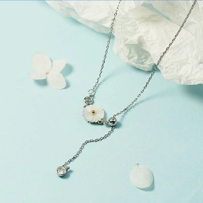 925 Sterling Silver Heart Pendant Adjustable Choker Necklace for Women