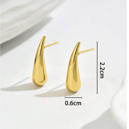 Water Drop Chili Stainless Steel Earrings for Women