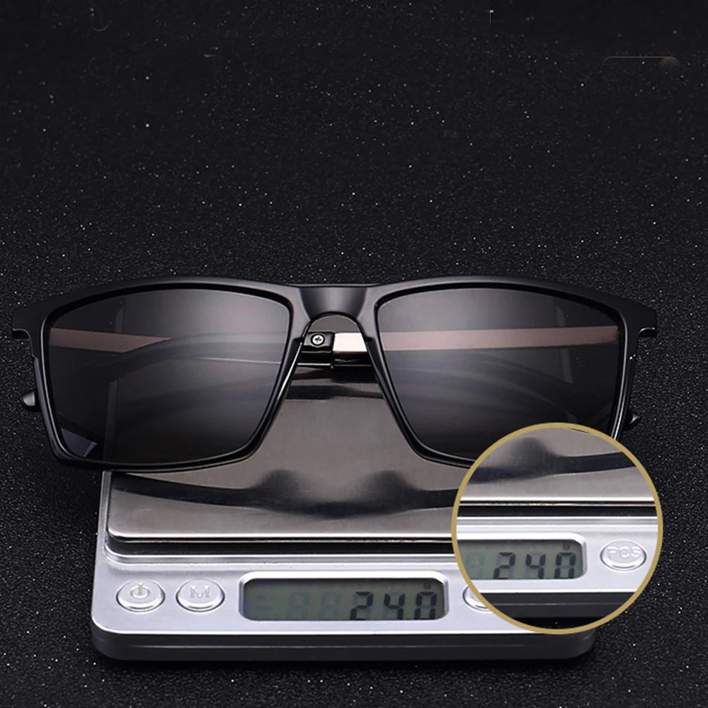 Men's Retro Square Polarized Sunglasses