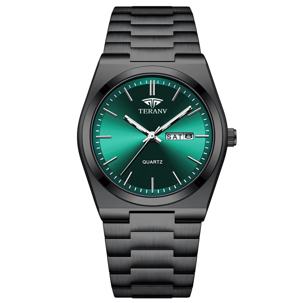 Men's Minimalist Quartz Watch with Alloy Bracelet