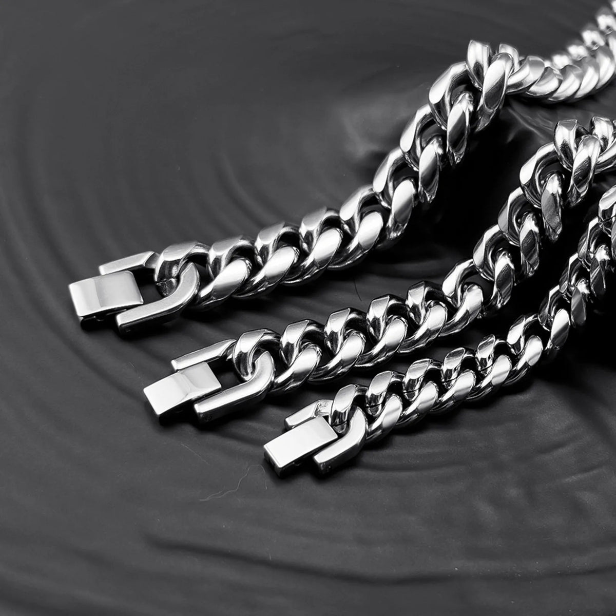 Stainless Steel Cuban Link Chain Bracelet