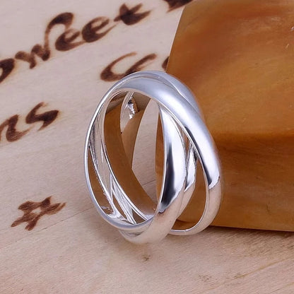 925 Sterling Silver Wedding Band Ring for Women