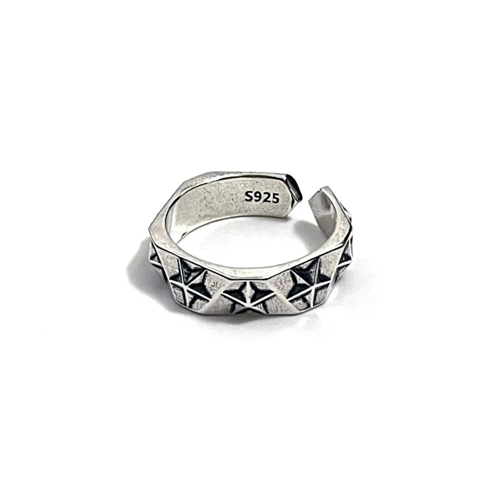 925 Sterling Silver Star Ring for Women