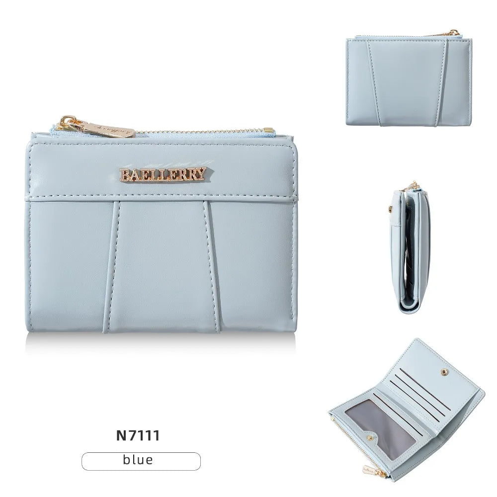 Baellerry Solid Colour Mini Coin Purse & Card Holder