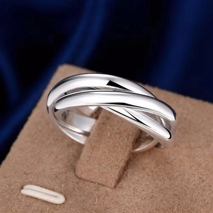 925 Sterling Silver Wedding Band Ring for Women