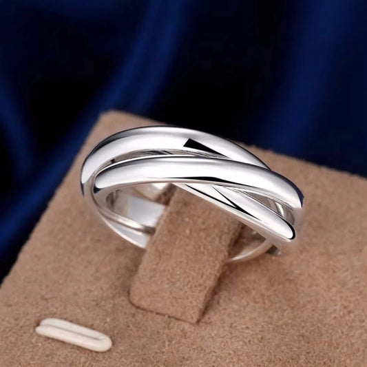 925 Sterling Silver Wedding Band Ring for Women