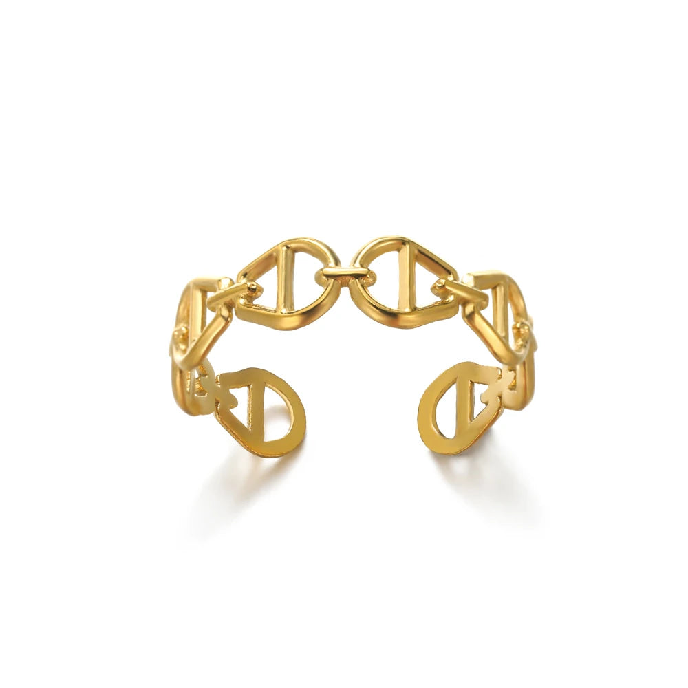 Classic Never-Fade Couple Ring | 18K Gold Plated Stainless Steel