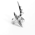 Cyberpunk Alien Open-Form Statement Ring