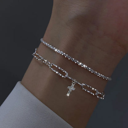 Korean Multi Layer Coil Adjustable Bracelet for Women
