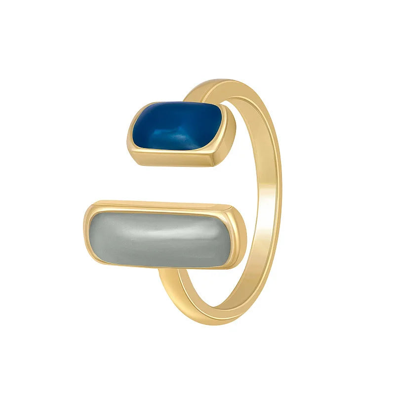 Colourful Drip Glaze Adjustable Ring for Women