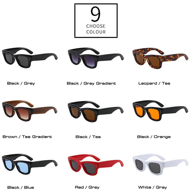 Unisex Square Polycarbonate Fashion Sunglasses