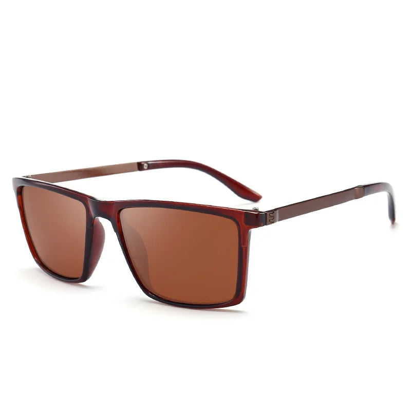Men's Retro Square Polarized Sunglasses