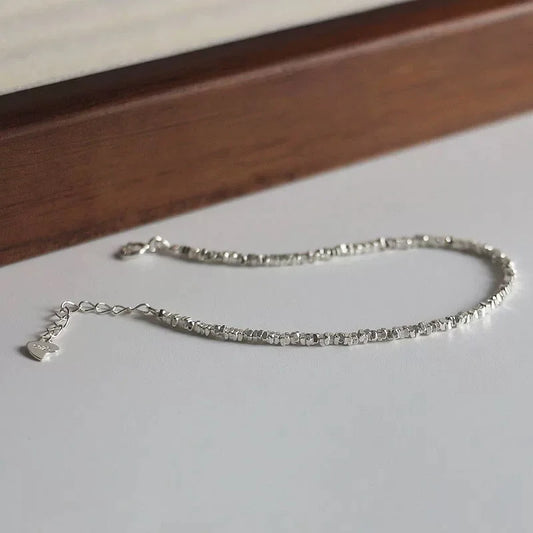 925 Sterling Silver Mini Beads Cuff Bracelet for Women and Men