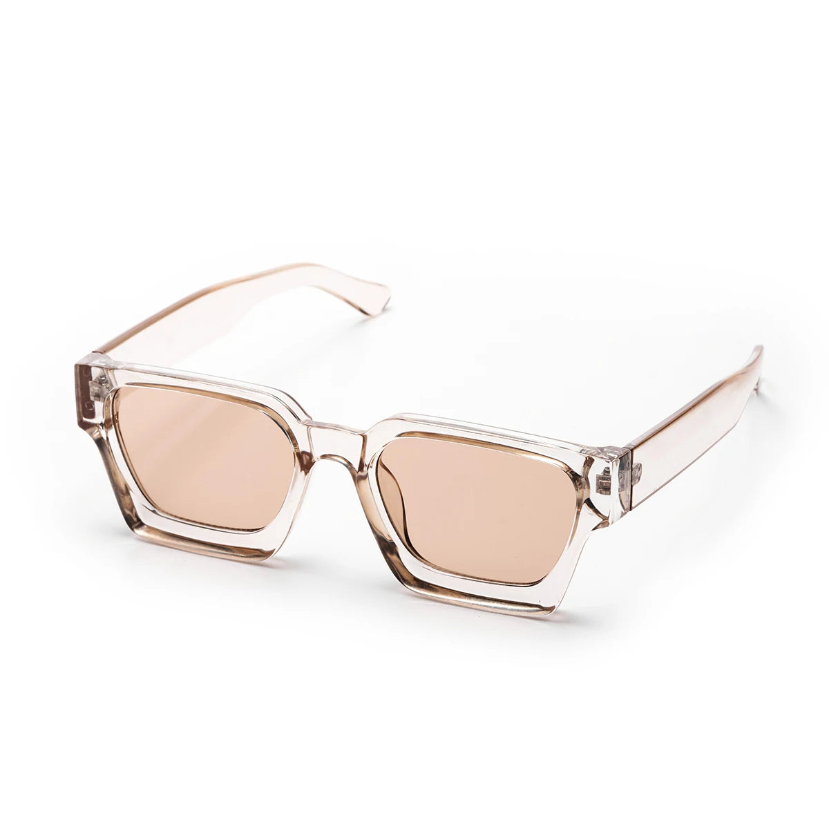Men's Contemporary Square Polycarbonate Sunglasses
