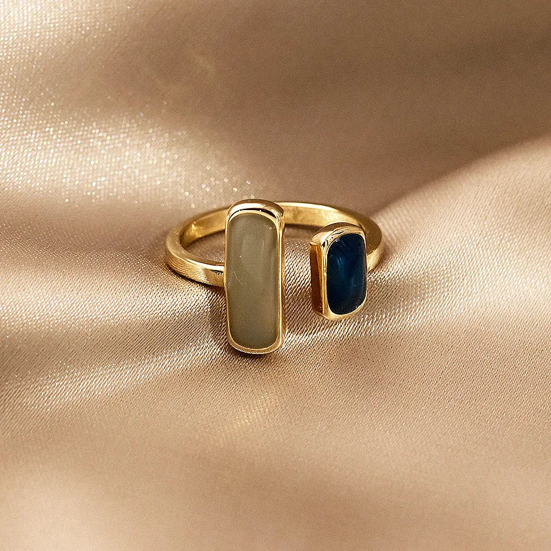 Colourful Drip Glaze Adjustable Ring for Women